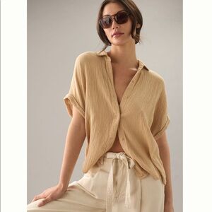 Anthropologie Cloth and Stone Surf Shirt M